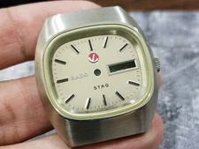 Nos Case Dial For Vintage Rado Stag 325.3198.4 Automatic Gents.