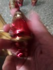 Set Of 4 Antique Santa Saint Nick Christmas Shiny Plastic Tree 3.5" Ornament — photo 5