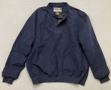 Zero Restriction Golf Outerwear Comfortsuede Wind Stopper Men's Size Large Blue