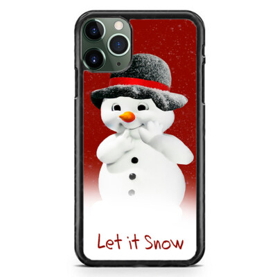 Christmas Snowman Case For iPhone 17 16 15 14 13 12 Pro Max Plus