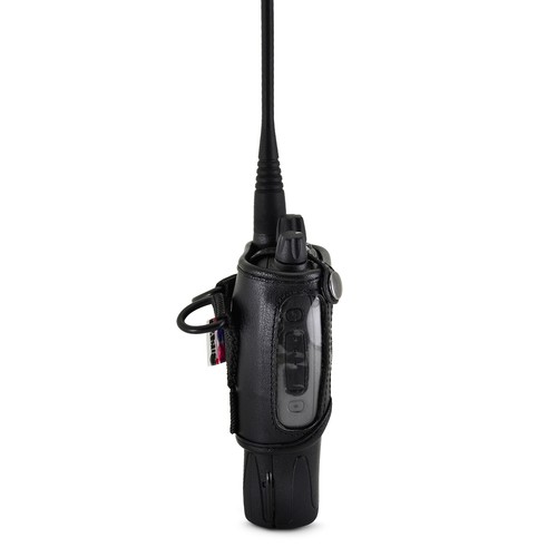 TAIT TP8100 Radio D Rings Attach Fire Police Two Way Radio Belt Case Leather - Bild 8 von 11