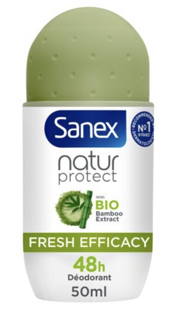 Déodorant bille Sanex Fresh Efficacy protection naturelle au bambou bio 3x50ml