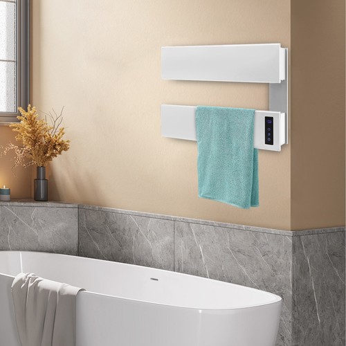 Toallero Calentador Eléctrico 100W Metal Toallero Eléctrico Impermeable Panel Calefacción - Imagen 9 de 13