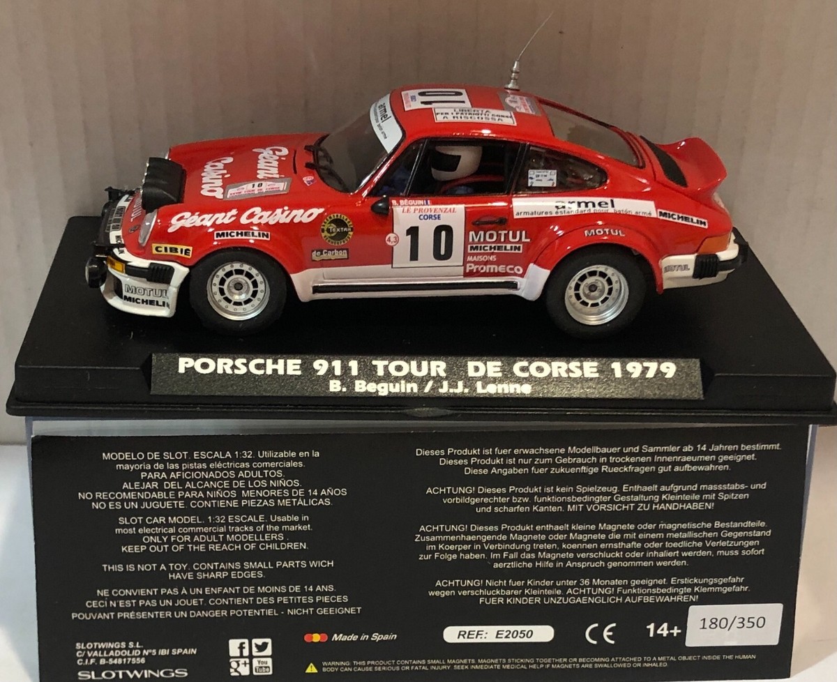 FLY Scalextric Passion Porsche 911 #10 Tour De Corse 1979 - Béguin - E2050AR