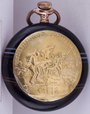 Antique WWI German Officer's Award Zenith Pocket Watch-Agate Antique WWI German Officer's Award Zenith Pocket Watch-Agate