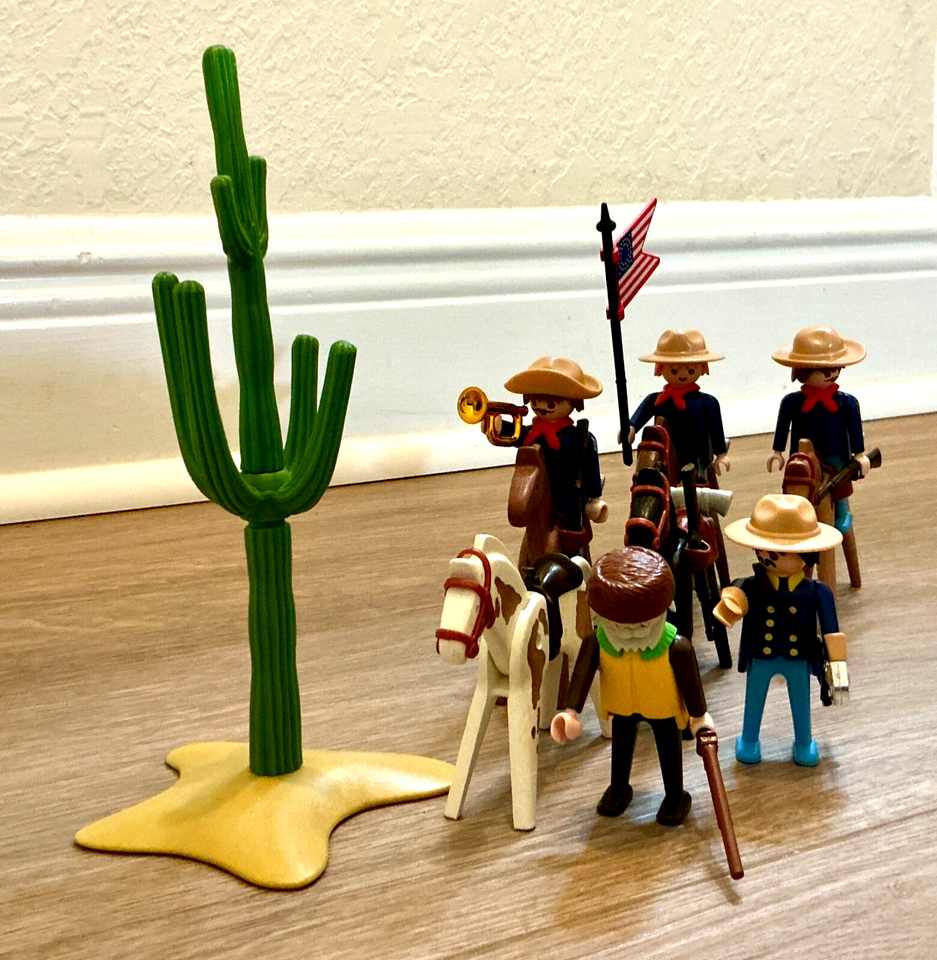 Playmobil 3485 Western US Army Cavalry Set 1987 Geobra West Germany | eBay