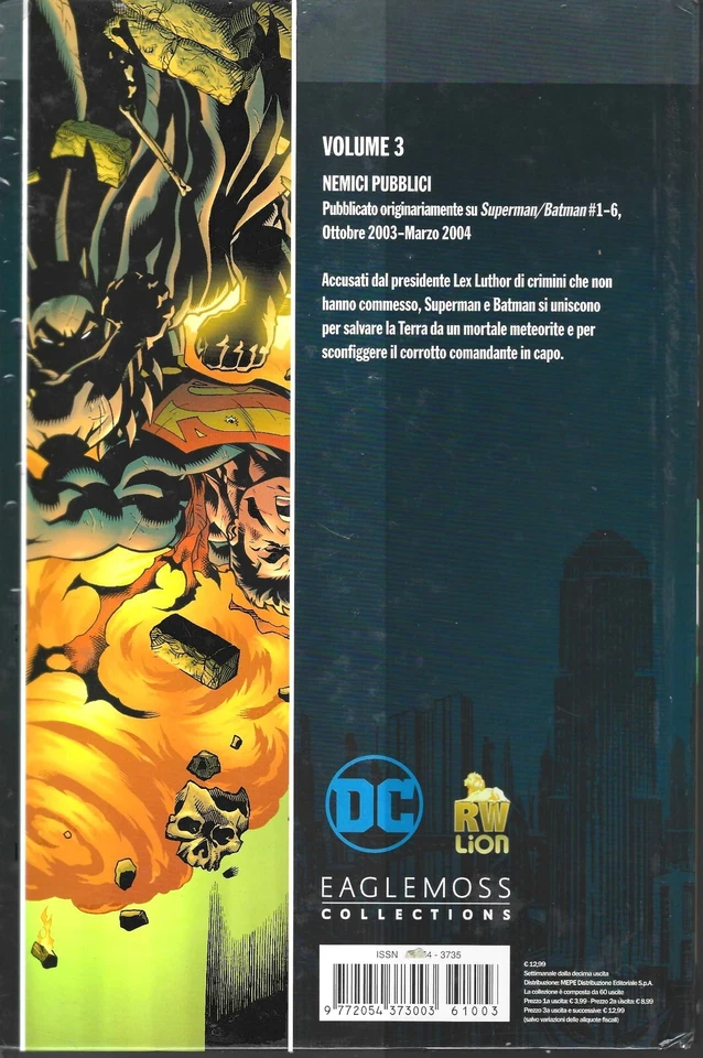 DC COMICS LE GRANDI STORIE DEI SUPEREROI 3 Superman Batman Nemici Pubblici - Immagine 2 di 2
