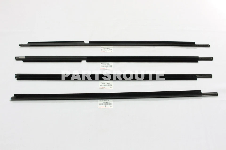 Juego de molduras de cinturón de puerta delantera trasera Lexus RX330 RX350 RX400h Harrier OEM 2004-2008 Foto 4 de 4