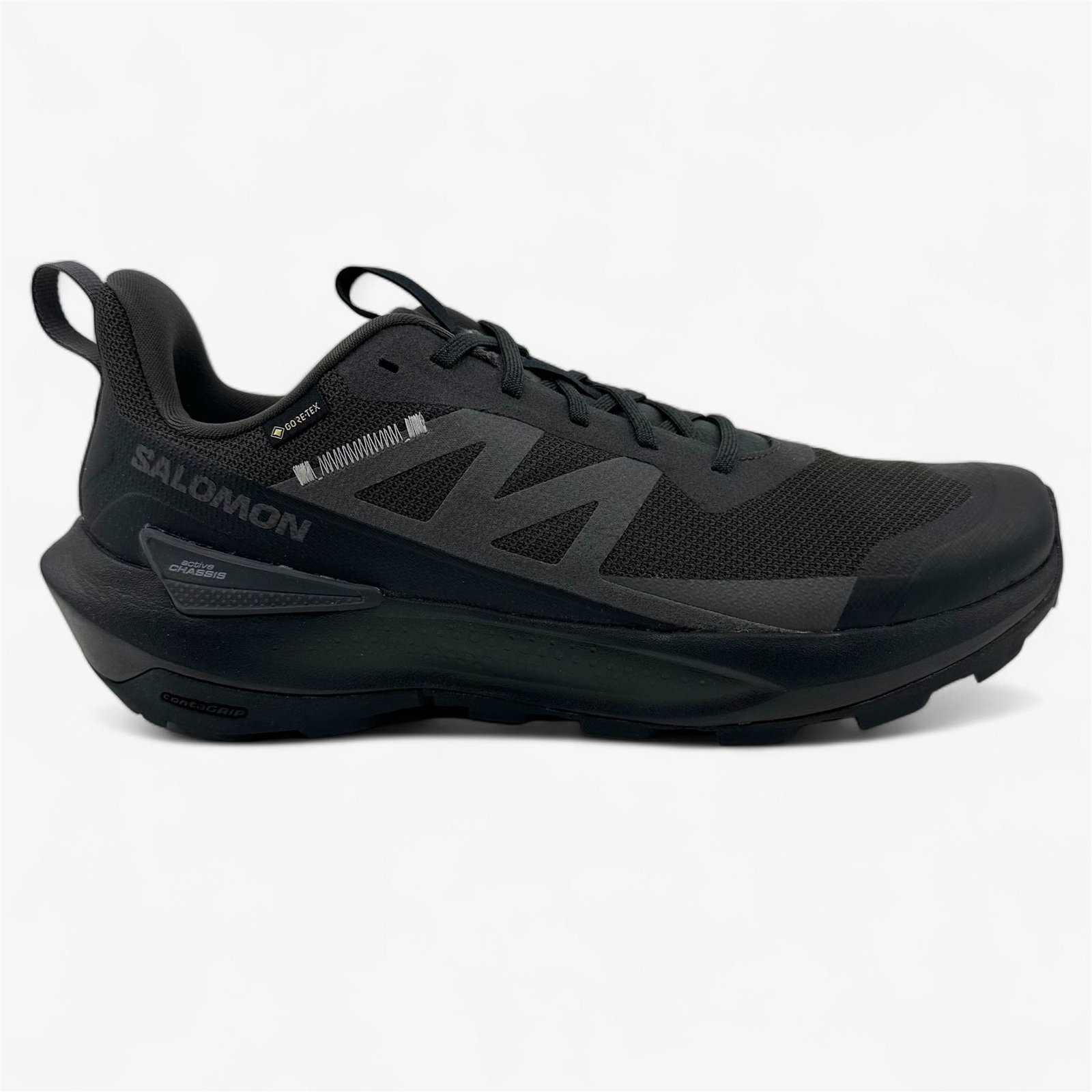 Мужские кроссовки Salomon Elixir Activ GTX Phantom Black Magnet 11 размера из Gore-Tex