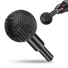 3/8" Shank Sphere Rotary Burr Carbon Steel Rotating File Wood Carving Burrs Ball