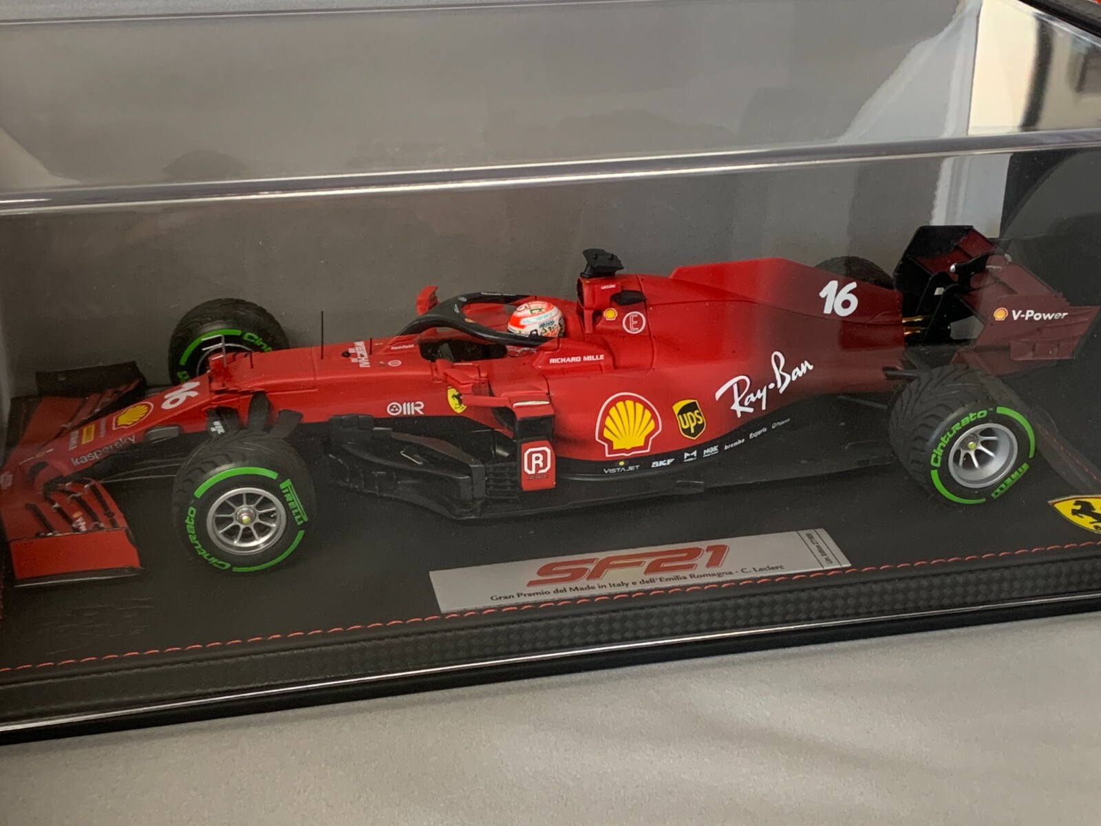 Ferrari SF21 F1 Leclerc 2021 BBR 1/18 - BBR211816DIE Voiture Miniature de Collection