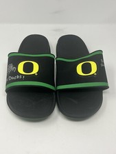 Jalen Jelks Signed Oregon Ducks Player Worn Football Flip Flops