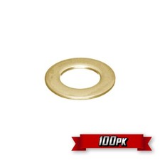 #10 AN Flat Washer, Thin, 7/16" OD, Yellow Cadmium (AN960-10L) {100pk}