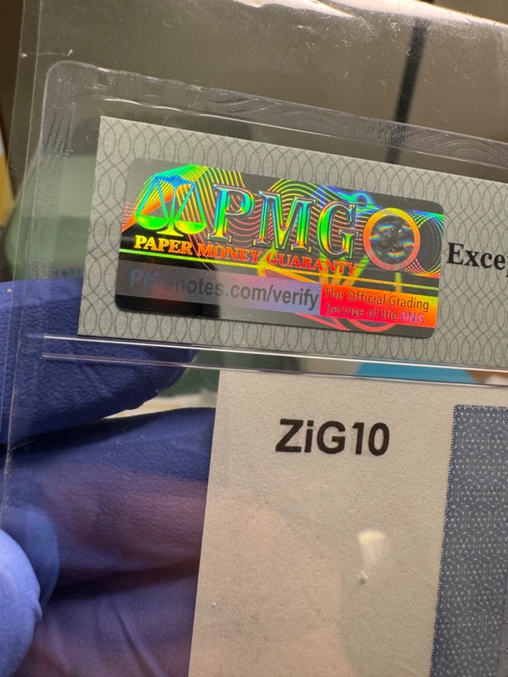 PMG Zimbabwe 10 Zig Gold Banknote, SUPERB GEM UNC, AA/2024, QR Code, 68 EPQ - Image 2 of 4