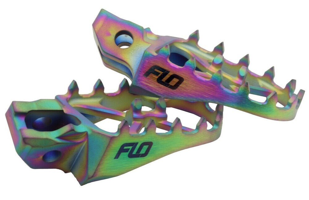 Flo Motorsports Titanium Foot Pegs For Yamaha YZ Motocross Flo Motorsports Titanium Foot Pegs For Yamaha YZ Motocross