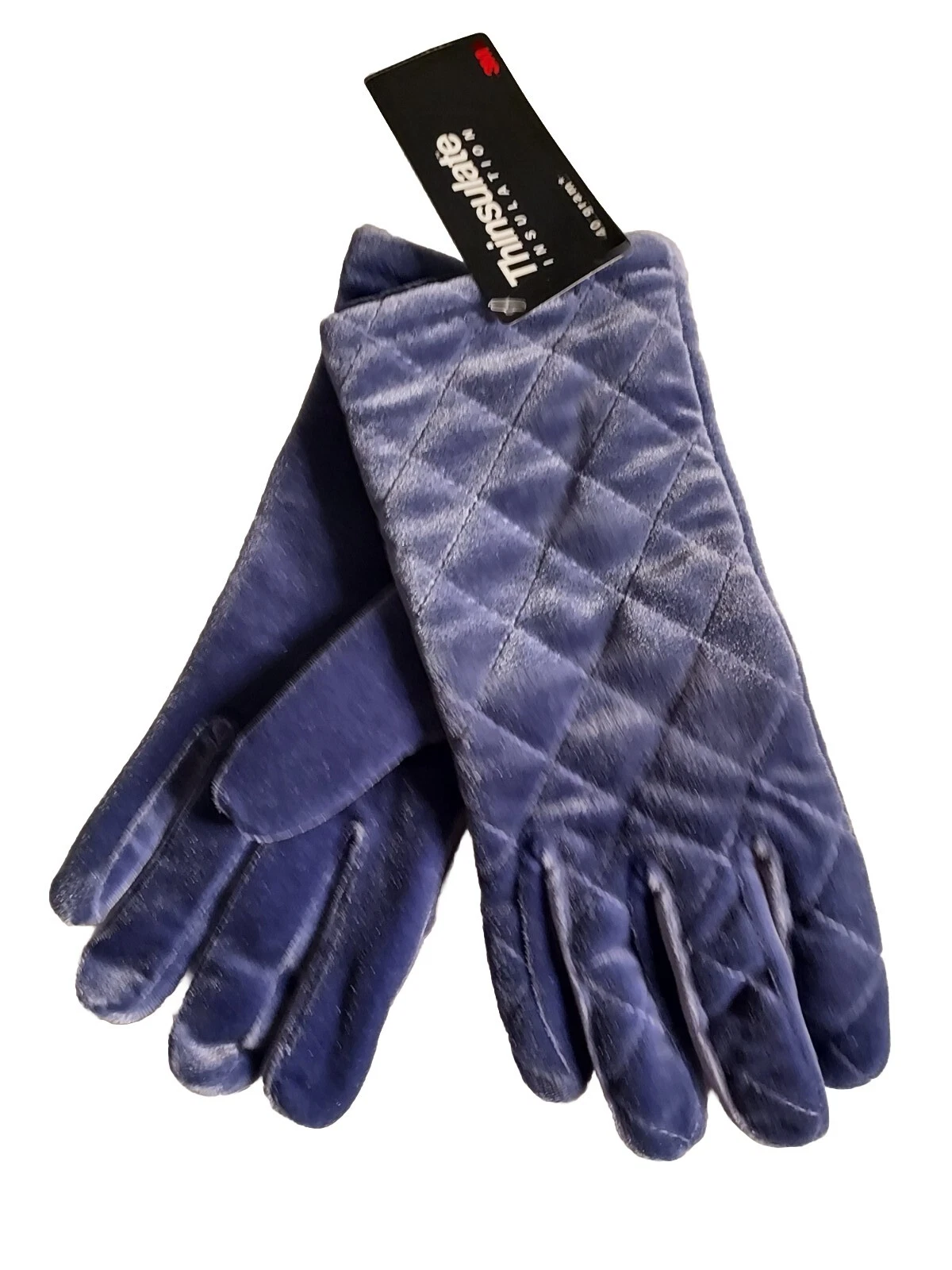 Women's Thinsulate Quilted Gloves Navy, One Size