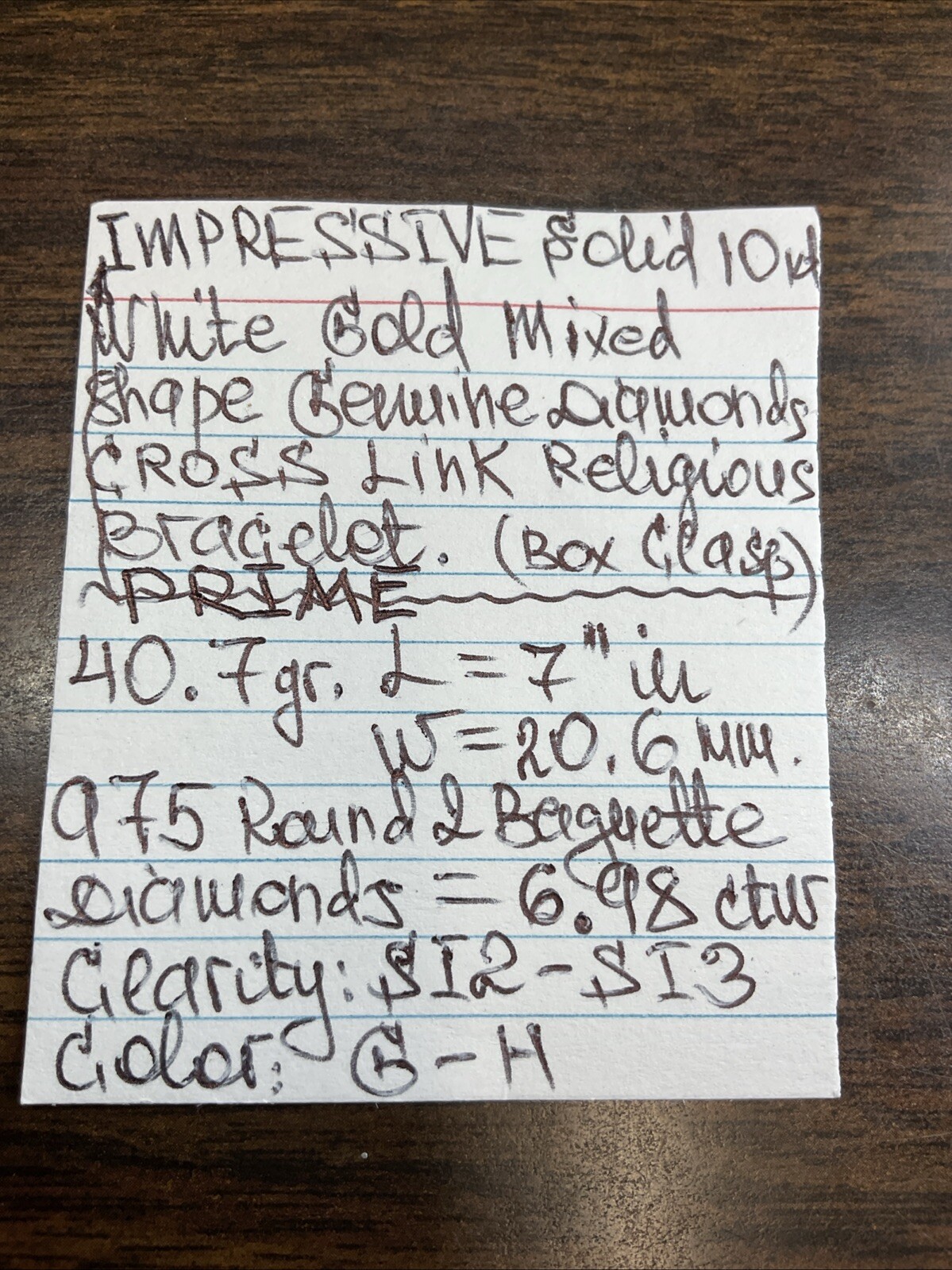 PRIME IMPRESSIVE Solid 10K White Gold Diamonds CR… - image 24