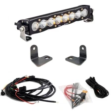 Baja Designs S8 10 Inch Hood Mount Light Bar Kit For 16-18 Polaris RZR XP Turbo