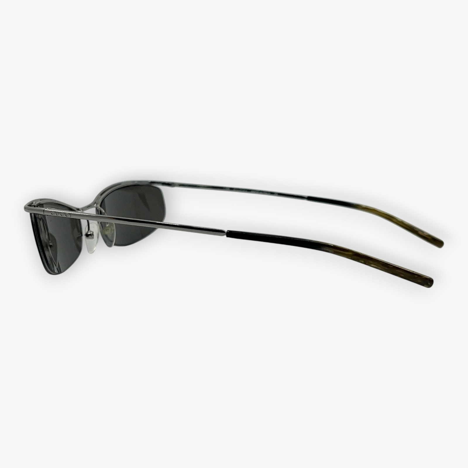 GUCCI Gray Sunglasses GG 1664/S 6LB65 Metal Frame Made in Italy w/ Case thumbnail 5