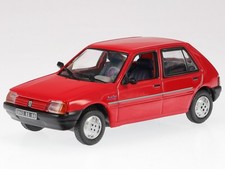 Peugeot 205 Junior 1988 red diecast model car 471731 Norev 1:43