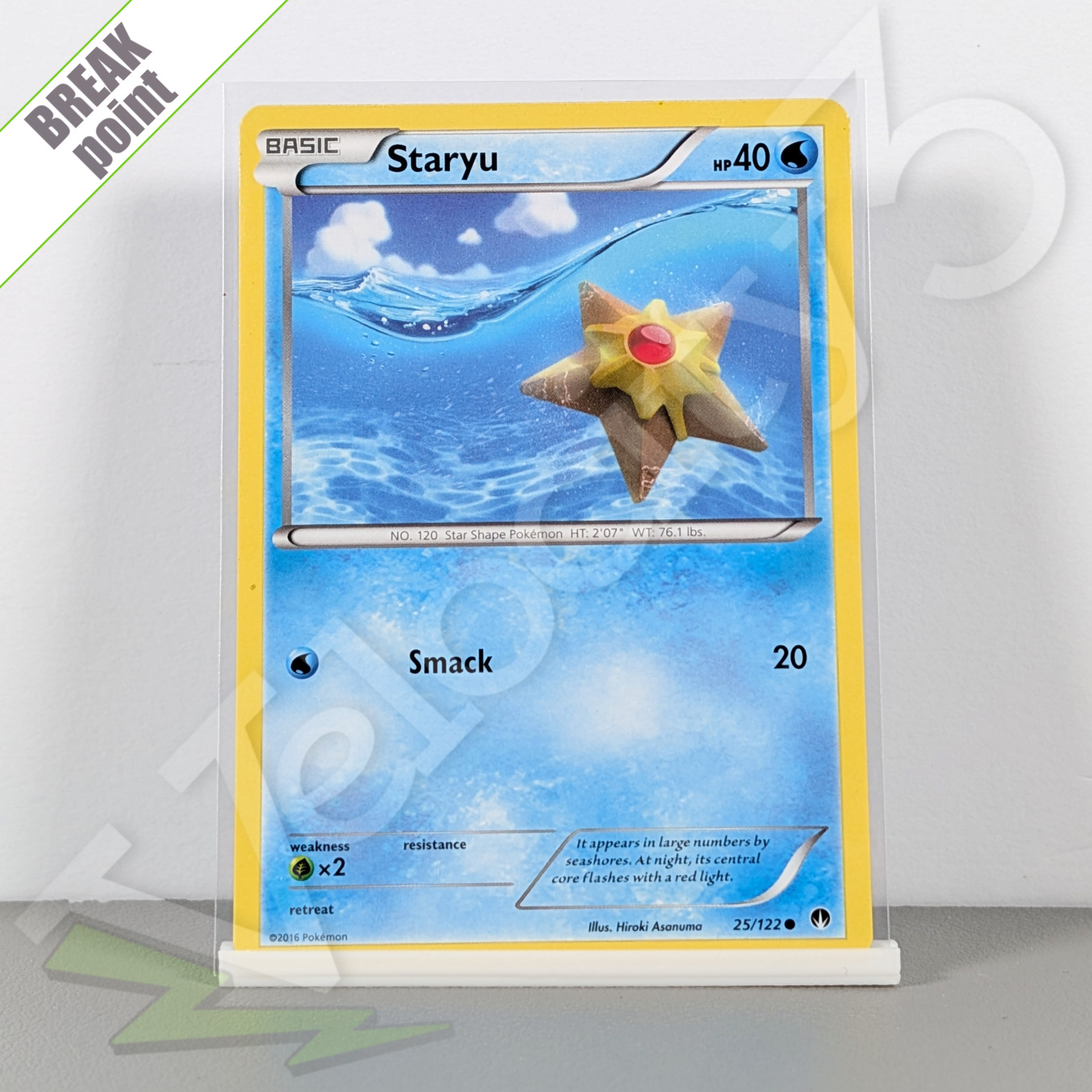 Pokemon TCG Card - Staryu 25/122 Common | 2016 XY BREAKpoint