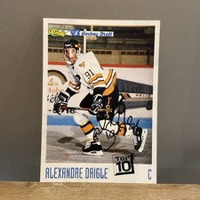 Alexandre Daigle '93 Signed Autograph Victoriaville TIGRES Vintage NHL 10x14