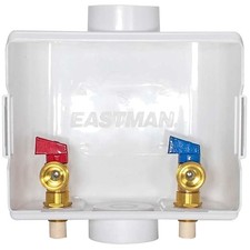 CPVC Washer Machine Outlet Box, White, 1/2 Inch