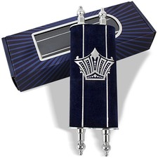 Sefer Torah Scroll Complete Small 8 Inch Five Books Moses Scripture Hebrew