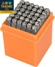 37Pcs Metal Stamping Kit, 3Mm 1/8" Number and Letter Stamp Set, Include Artisti