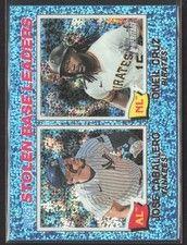 2026 Topps Heritage - Stolen Base Leader #4 Caballero / Cruz Light Blue Sparkle