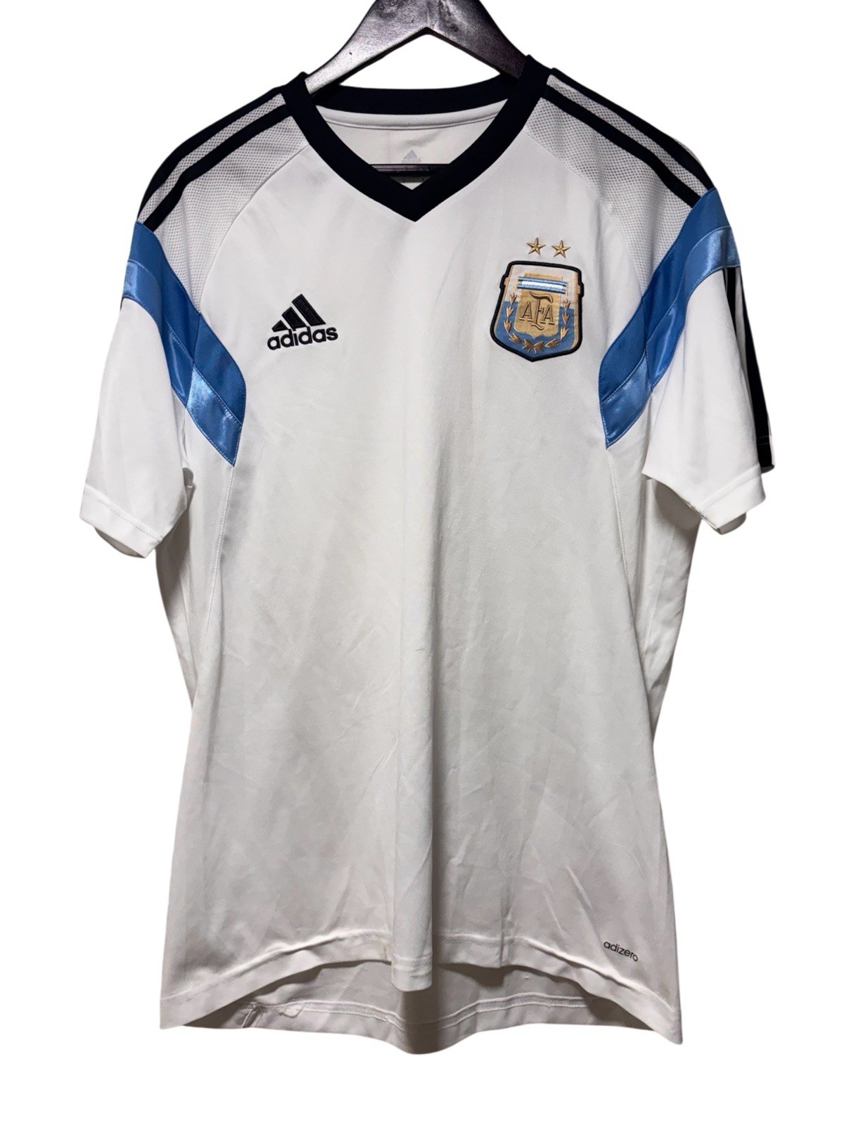 Argentina 2012 World Cup National Team Adidas Adizero Futbol Soccer Jersey SZ L