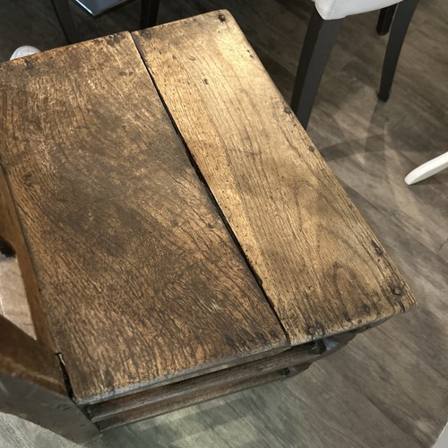 1700’s Wooden Seamstress/school Wooden Chair Seat In Good Condition Very Rare - Picture 13 of 15