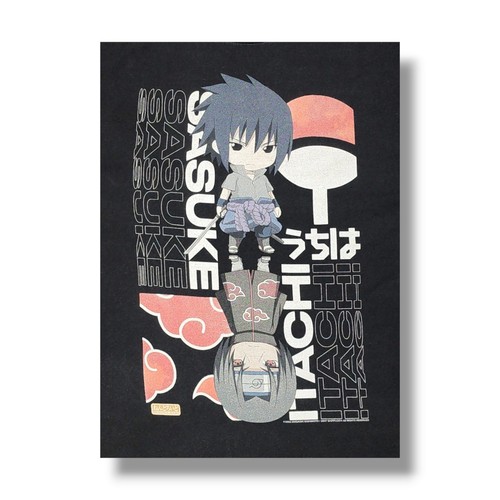 Naruto Shippuden Sasuke Itachi Anime Manga XL T-Shirt 2007 Good Smile Company - Picture 8 of 9