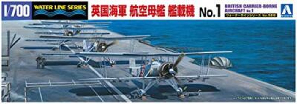 Aoshima 1/700 No.568 BRITISH CARRIER-BORNE AIRCRAFT No.1 Kit NEW Japan