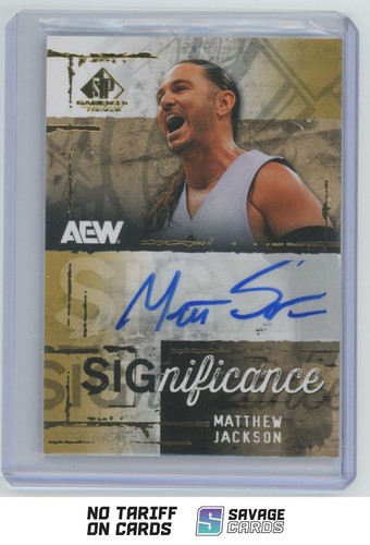 2025 SP Game Used AEW SIGnificance Auto Matthew Jackson #SIG-MJ