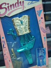 Ropa de muñeca Hasbro SUPERSTAR SINDY SINDY SIN USAR, EN CAJA LUCES DORADAS JEM Music is Magic de colección de los 80