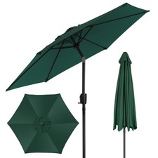 2m Large Parasol Umbrella Garden Patio Table Sun Shade Canopy with Crank Tilt