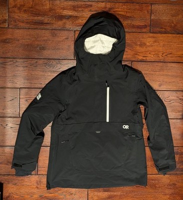Outdoor Research Women's Snowcrew Anorak Ski Snowboard Jacket in Black Size L