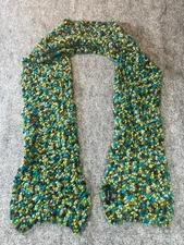 Cejon Nylon Multicolor Green Scarf Warm Winter Forest Goblincore Cozy Wrap