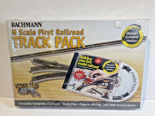 Bachmann 44896 N Nickel Silver First Railroad E-Z Track Expansion Pack | Zustand: New