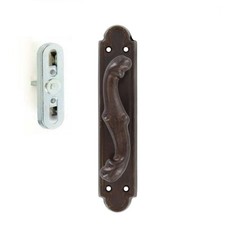 Cremonese Ottone Bronzato Barocco Con Fori Per Infissi Legno Balcone Finestra