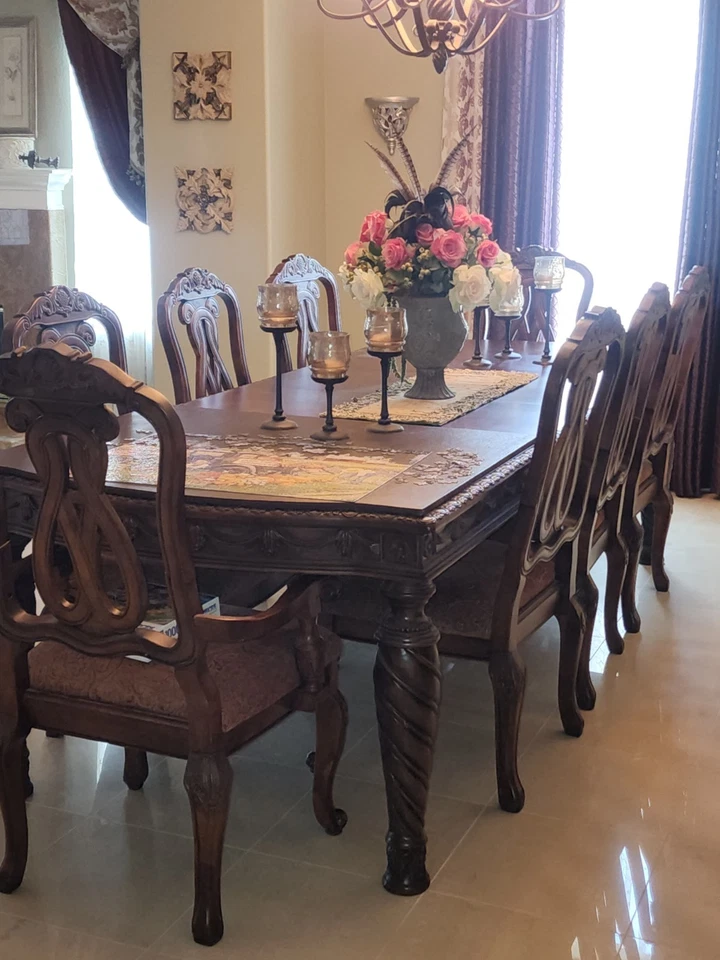 Ashley North Shore Collection, стол с 8 стульями, фарфоровый клатч - Изображение 2 из 4