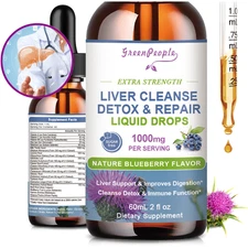60ML Liver Support Milk Thistle Liquid Drops Vegan, Sugar & Alcohol-Free