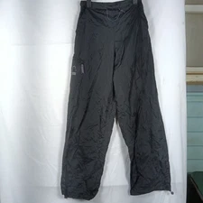 Sierra Designs Womens Small Waterproof Pants Black Wind Rain Hiking Fishing, Bag