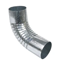 Amerimax PR63P3 Metallic Galvanized Steel Half Round Gutter Elbow 9 H x 3 W in.