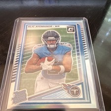 Panini Donruss Optic 2025 Elic Ayomanor Rated Rookie Football Card #235 Silver