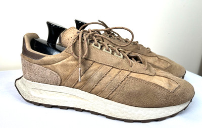 Sz 13 - ADIDAS Originals Men's Retropy E5 All Suede Tan Beige Athletic Sneakers