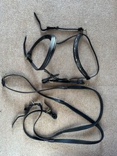 John Whitaker Bridle Parts No Headpiece Black Full Reins