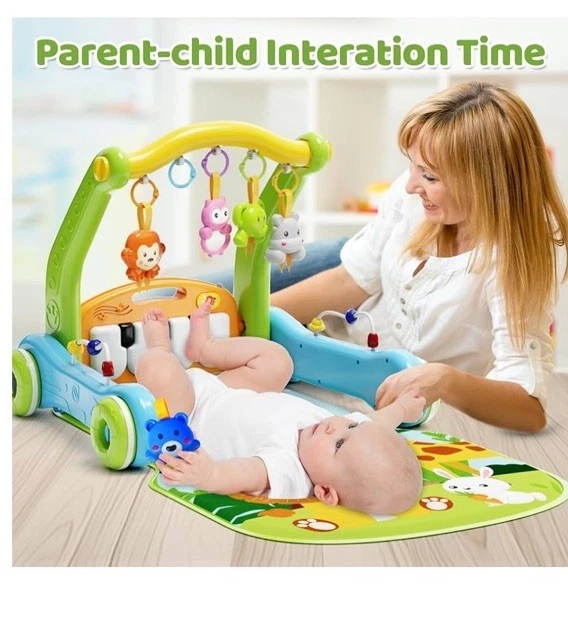 Baby Gym Play Mats With Walker 2 Im 1 Kick And Play Piano .