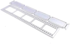 Silver Film Strip and Tickets Metal Cutting Dies Stencils for DIY Scrapbooking D